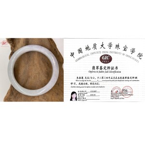【肌容雪】天然緬甸A貨春彩翡翠手 鐲編號164 (鐲寬54.5mm #17.5號)