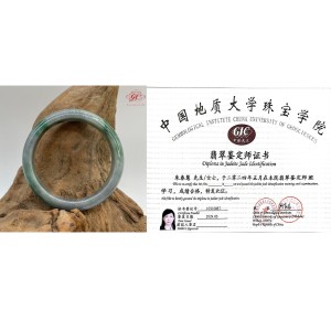 【肌容雪】天然緬甸A貨陽綠烏雞翡翠特色手鐲 編號171 (鐲寬56.5mm #18號)