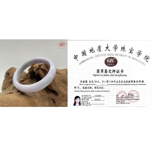 【肌容雪】天然緬甸A貨粉春翡翠手鐲 編號190 (鐲寬57.1mm #18.5號)