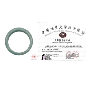 【肌容雪】天然緬甸A貨果綠滿圈翡翠手鐲 編號205(鐲寬54.8mm #17.5號)