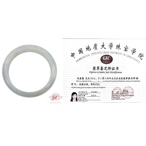 【肌容雪】天然緬甸A貨灑金翡翠特色美鐲  編號224 (鐲寬 58.4mm #19號)