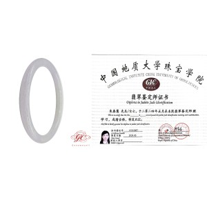 【肌容雪】緬甸天然A貨叮噹粉春翡翠手鐲 編號227 (鐲寬 55mm #17.5號)
