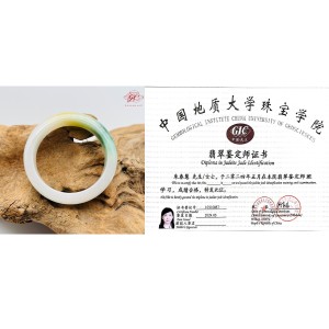 【肌容雪】天然緬甸A貨白底皇家綠翡翠手鐲 編號234 (鐲寬55mm #18號)