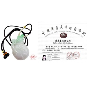 【肌容雪】天然緬甸代代有錢代代封侯綠翠錢袋翡翠吊墜 編號243 