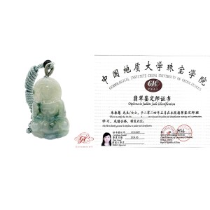 【肌容雪】緬甸天然A貨佛陀翡翠吊墜 編號88