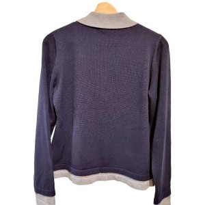 二手奢侈品Chanel香奈兒Uniform 針織上衣(9.9新, 肩38胸48長60)-編號S174