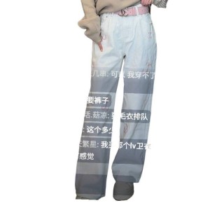 二手奢侈品Chanel香奈兒白色牛仔褲(9.9新, 腰68臀102長105)-編號S181