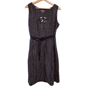 二手奢侈品Chanel香奈兒品牌標識連身裙 (9.9新, 肩38胸50長102)-編號S203