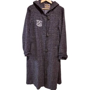 二手奢侈品LV路易威登長版連帽大衣 (9.8新, 肩38胸92長115)-編號S217
