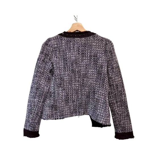 二手奢侈品Chanel香奈兒經典斜紋軟呢外套 (9.9新,肩36胸84長52)-編號S230