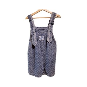 二手奢侈品古馳 Gucci Kids 丹寧連身裙  (9.9新,胸76臀94長79)-編號S248