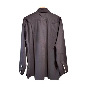 二手奢侈品Prada普拉達羊毛斜紋布大衣 (9.9新,肩52胸62長83)-編號S250