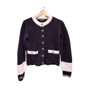 二手奢侈品Chanel香奈兒經典風格開襟衫 (9.9新,肩40胸88長55)-編號S251