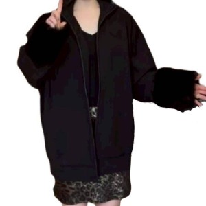 二手奢侈品Prada普拉達女款雙層抓絨高領外套 (9.9新,肩55胸126長82)-編號S254