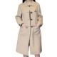 二手奢侈品Chanel 香奈兒淺米色羊毛長版大衣 (9.9新,肩34胸96長102)-編號S255