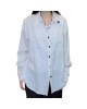 二手奢侈品Chanel香奈兒白色長袖襯衫 (9.9新,肩45胸104長78)-編號S264