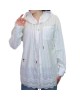 二手奢侈品Dior迪奧白色蕾絲連帽長袖襯衫 (9.9新,肩54胸116長70)-編號S265