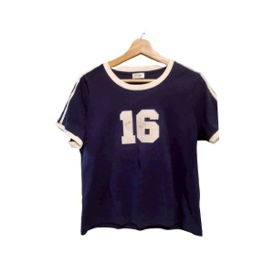 二手奢侈品Celine 賽琳16 系列「16」短袖上衣 (9.9新,肩39胸98長59)-編號S266