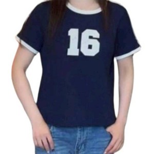 二手奢侈品Celine 賽琳16 系列「16」短袖上衣 (9.9新,肩39胸98長59)-編號S266