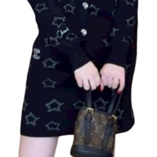 二手奢侈品Chanel香奈兒女裝針織短裙 (9.9新,腰58拉最寬84長42)-編號S271