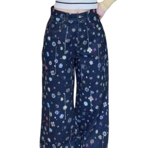 二手奢侈品Chanel香奈兒牛仔褲 (9.9新,腰72長108)-編號S273