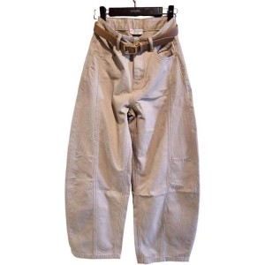 二手奢侈品Bottega Veneta (BV) 廓形（彎刀型）剪裁丹寧牛仔褲 (9.9新,腰70長101)-編號S277