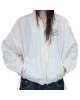 二手奢侈品Chanel 白色連帽休閒夾克 (9.9新,肩42胸124長58)-編號S292