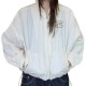 二手奢侈品Chanel 白色連帽休閒夾克 (9.9新,肩42胸124長58)-編號S292