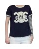 二手奢侈品Celine Paris Triomphe 系列的棉質平織布 T 恤 (9.9新,肩38胸100長57)-編號S303