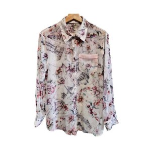 二手奢侈品迪奧 Christian Dior 和 Toile de Jouy 系列款長袖扣鈕襯衫 (9.9新,肩40胸100長78)-編號S306