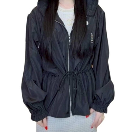 二手奢侈品LV Vivienne 皮革貼章外套 (9.9新,肩46胸112長66 100% 聚酰胺纖維)-編號S308