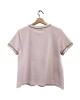 二手奢侈品賽琳CELINE French Tee 系列粉色經典短袖 (9.9新,肩40胸100長60)-編號S345