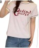 二手奢侈品賽琳CELINE French Tee 系列粉色經典短袖 (9.9新,肩40胸100長60)-編號S345