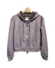 二手奢侈品香奈兒Chanel 連帽拉鍊外套 (9.9新,肩48胸100長56袖長62)-編號S365