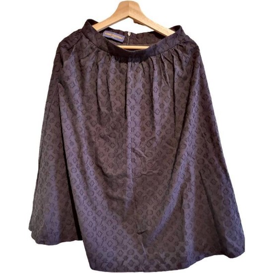 二手奢侈品香奈兒 路易威登Louis Vuitton Monogram 老花中長裙 (9.9新,腰66（有彈性）臀132長72)-編號S373