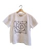 二手奢侈品香奈兒CHANEL 白色棉質短袖上衣 (9.9新,肩42胸104長67)-編號S393