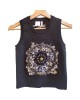 二手奢侈品迪奧 Christian Dior 黑底星座刺繡針織背心 (9.9新,肩36胸72長40（有彈性）)-編號S399