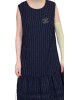 二手奢侈品香奈兒CHANEL 經典海軍藍直條紋無袖連身洋裝 (9.9新,肩38胸94長87)-編號S407