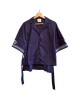 二手奢侈品愛馬仕Hermès 刺繡海灘長版上衣 (9.9新,肩54胸116長63)-編號S410