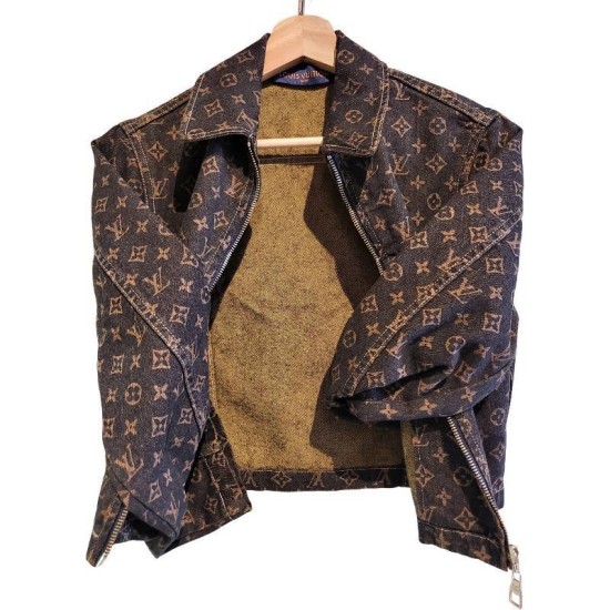 二手奢侈品路易威登Louis Vuitton Monogram 牛仔布外套 (9.9新,肩40胸50長53袖長63)-編號S479