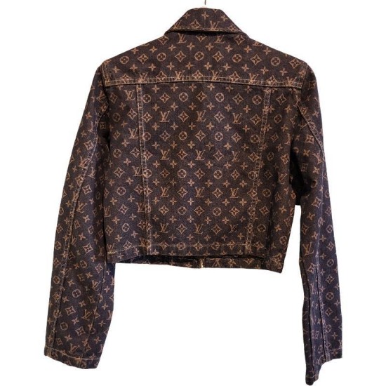 二手奢侈品路易威登Louis Vuitton Monogram 牛仔布外套 (9.9新,肩40胸50長53袖長63)-編號S479