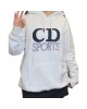 【二手精品9.9新】 Christian Dior（迪奧） 復古運動風連帽衫(落肩50胸54長70袖長64)編號S527