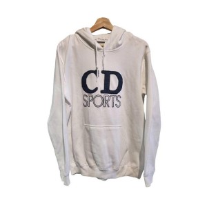 【二手精品9.9新】 Christian Dior（迪奧） 復古運動風連帽衫(落肩50胸54長70袖長64)編號S527