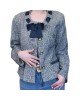 【二手精品9.9新】 Chanel (香奈兒) 經典斜紋軟呢外套 (肩38胸46長57袖長57)編號S529