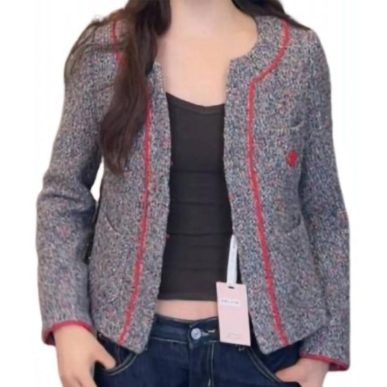【二手精品9.9新】 Chanel (香奈兒)  Boutique 復古斜紋軟呢外套（Vintage Chanel Tweed Jacket） (肩40胸42長56袖長60)編號S530