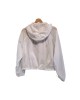 【二手精品9.9新】 Chanel（香奈兒）白色網紗連帽防風外套(肩42胸60長56袖長60)編號S537