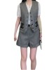 【二手精品9.9新】 CHANEL（香奈兒）經典粗呢（Tweed）馬甲背心套裝(肩38胸44長57)編號S543