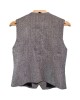 【二手精品9.9新】 CHANEL（香奈兒）經典粗呢（Tweed）馬甲背心套裝(肩38胸44長57)編號S543