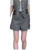 【二手精品9.9新】 CHANEL（香奈兒）經典粗呢（Tweed）反褶短褲裝(腰34臀44長36)編號S544