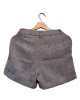 【二手精品9.9新】 CHANEL（香奈兒）經典粗呢（Tweed）反褶短褲裝(腰34臀44長36)編號S544
